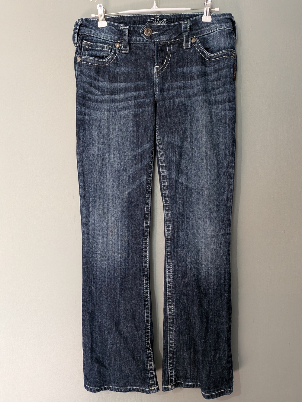 Silver Jeans Tuesday Boot cut Low Rise Women's Dark Blue Jeans Y2K Denim
